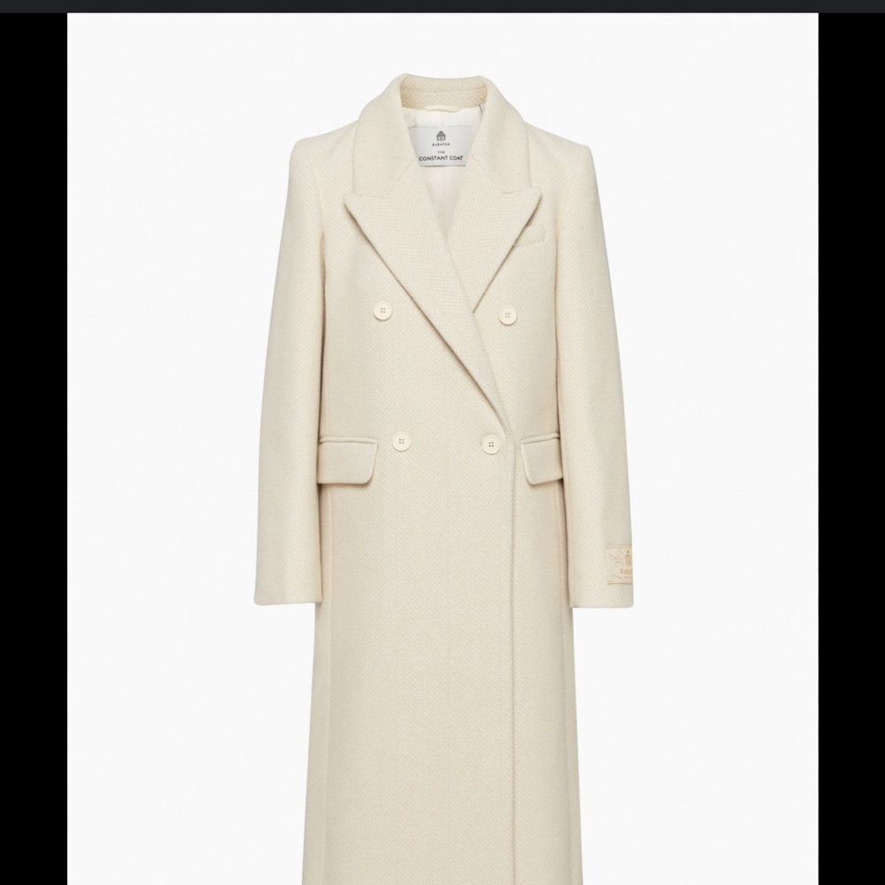 Babaton constant  Cream Double-Breasted coat